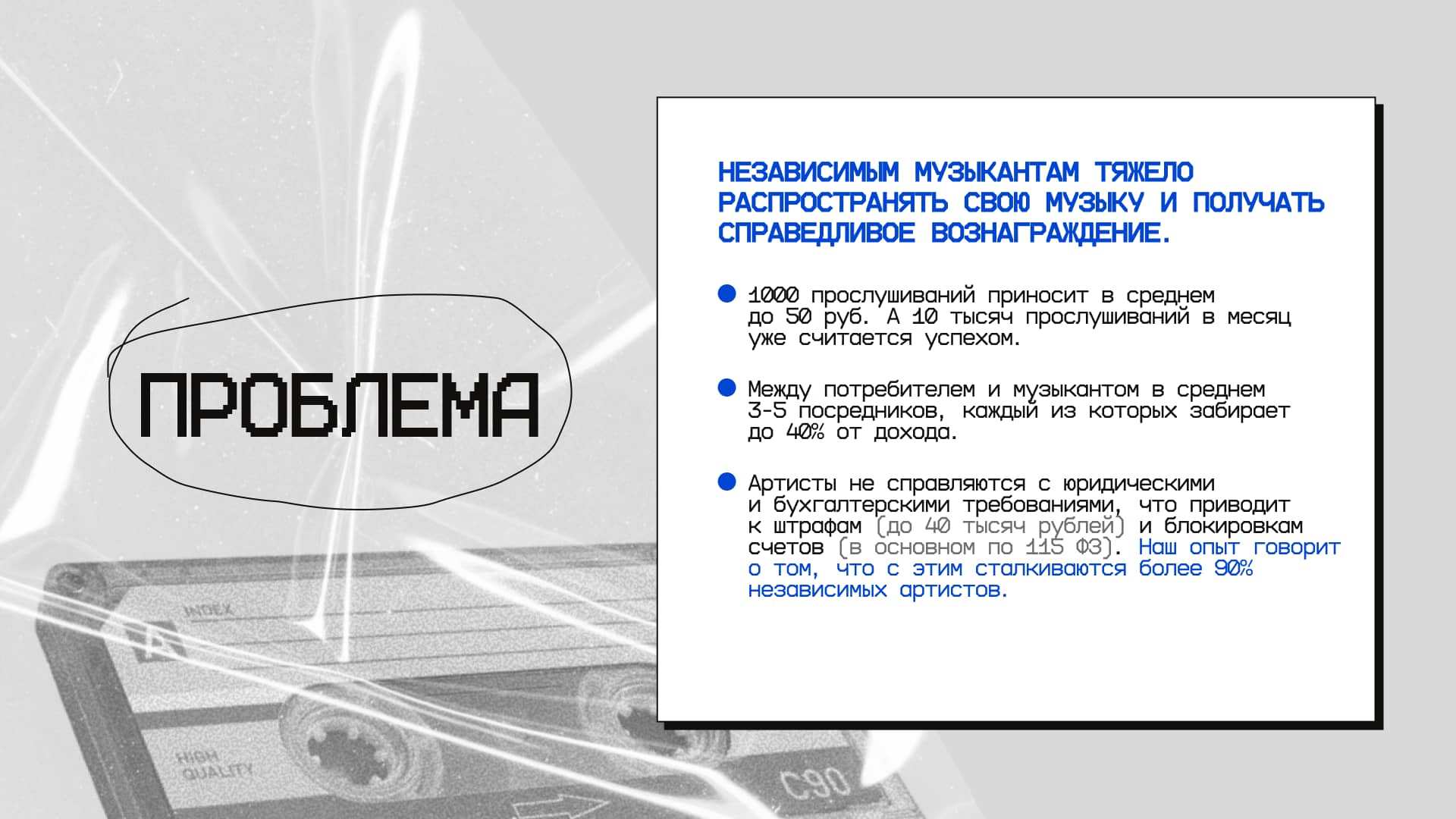 Презентация для инвесторов «Звучно» — пример 2